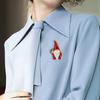 Santa Claus Enamel Cute Jewelry Anti-exposure Women's Accessory Brooch