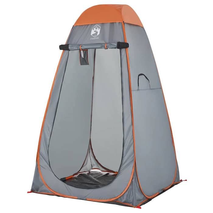 VidaXL Pop-up Waterproof Grey and Orange Privacy Tent, Tent, Garden Tent, Outdoor Shelter, Camping Tent, 4004136