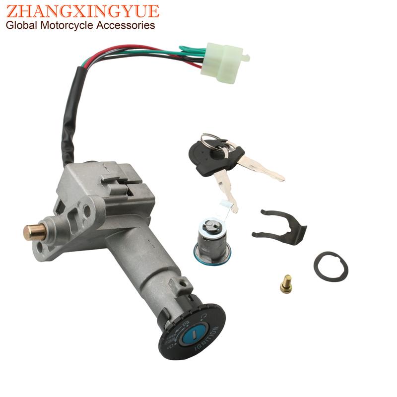 Scooter Ignition Switch Seat Lock Key Set For Peugeot Tweet 50 125 150 803468