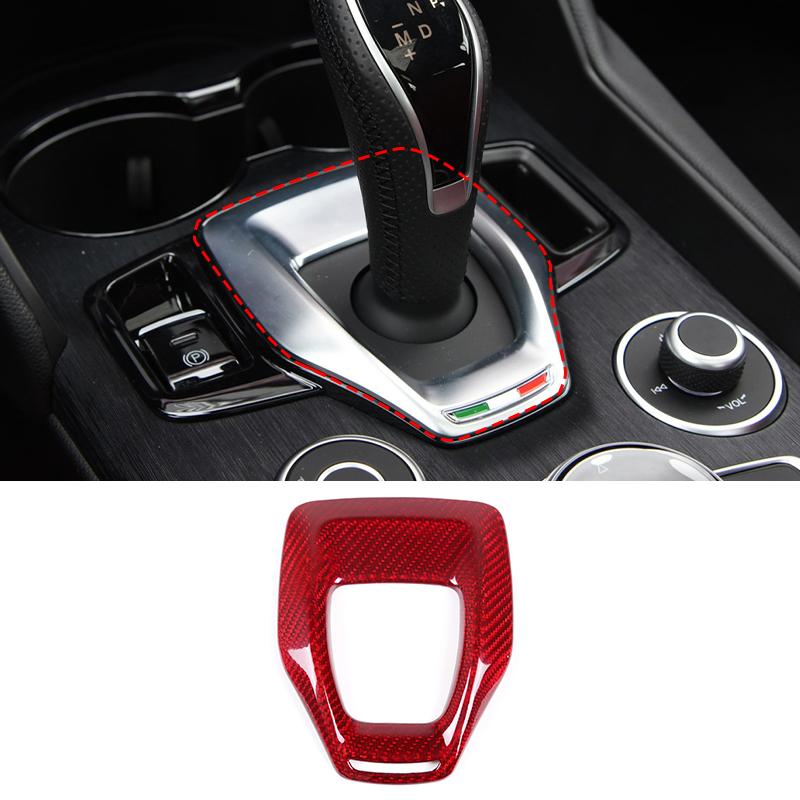 

Настоящее углеродное волокно, панель переключения передач автомобиля, накладка на рамку, подходит для Alfa Romeo Giulia/Stelvio, автомобильный Стайлинг, интерьер Style D