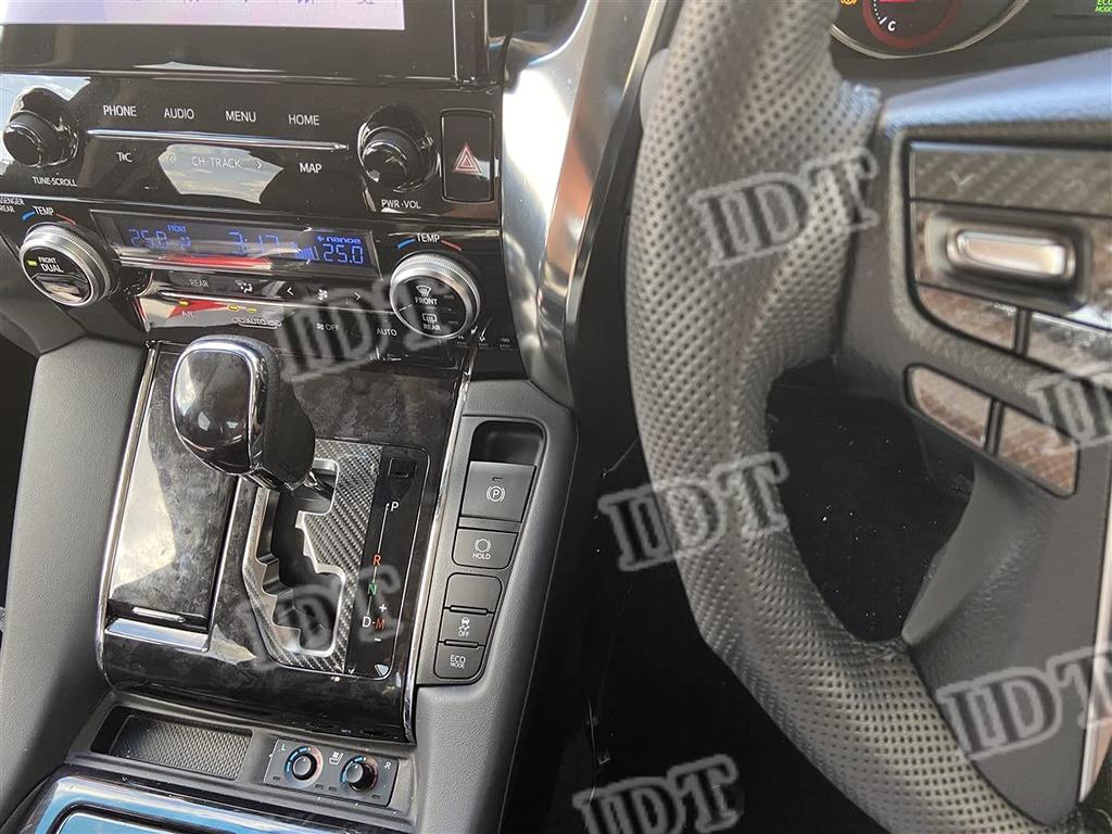 IDT 30 Series Alphard Vellfire Carbon Shift Interior Sheet Sticker Interior Custom with Mini Waste (Shift Gate Carbon Black)
