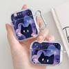 Case For Airpods Pro Pro2 4 Pro3 3 2 1 Clear Earphone Cases Cover Black Cat Starry Night