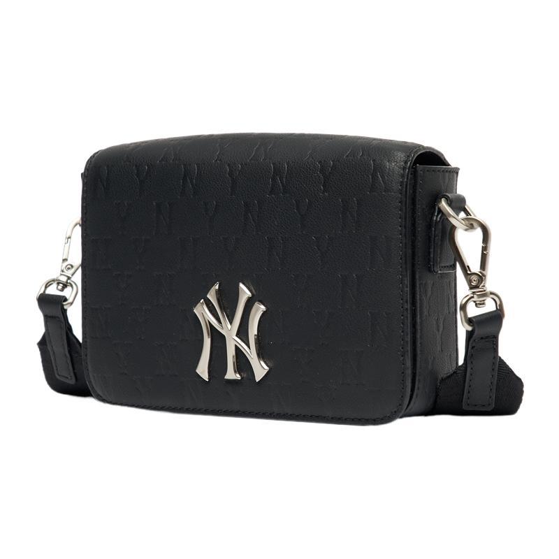 New MLB Monogram Collection Cotton Polyester Combo Bag Crossbody Bag Shoulder Bag Regular Women's Black 3ACRS032N-50BKS