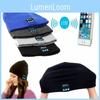 Soft Warm Beanie Hat Bluetooth Smart Cap With Wireless Headphone Set And Speaker Mic