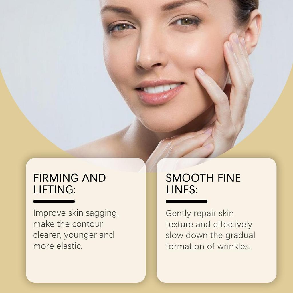 Jaysuing Firming Roller Cream - Reduces Fine Lines, Firms Skin, Moisturizes, Massages and Nourishes Skin, Suitable for Face, 120g