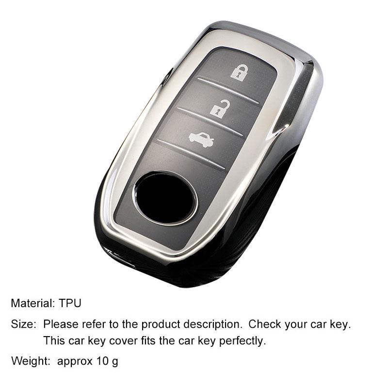 TPU Car Key Case Holder Key Cover For Toyota Hilux Fortuner Land Cruiser Prado Camry Coralla Crown RAV4 Highland LC TLK Yaris