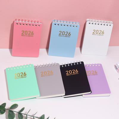 2026 Tagesplaner A7 Taschenformat Spiralnotizbuch für Recht Krankenpflege Skizzieren Büro Aufgabenorganisator für Arbeit Studium Planung