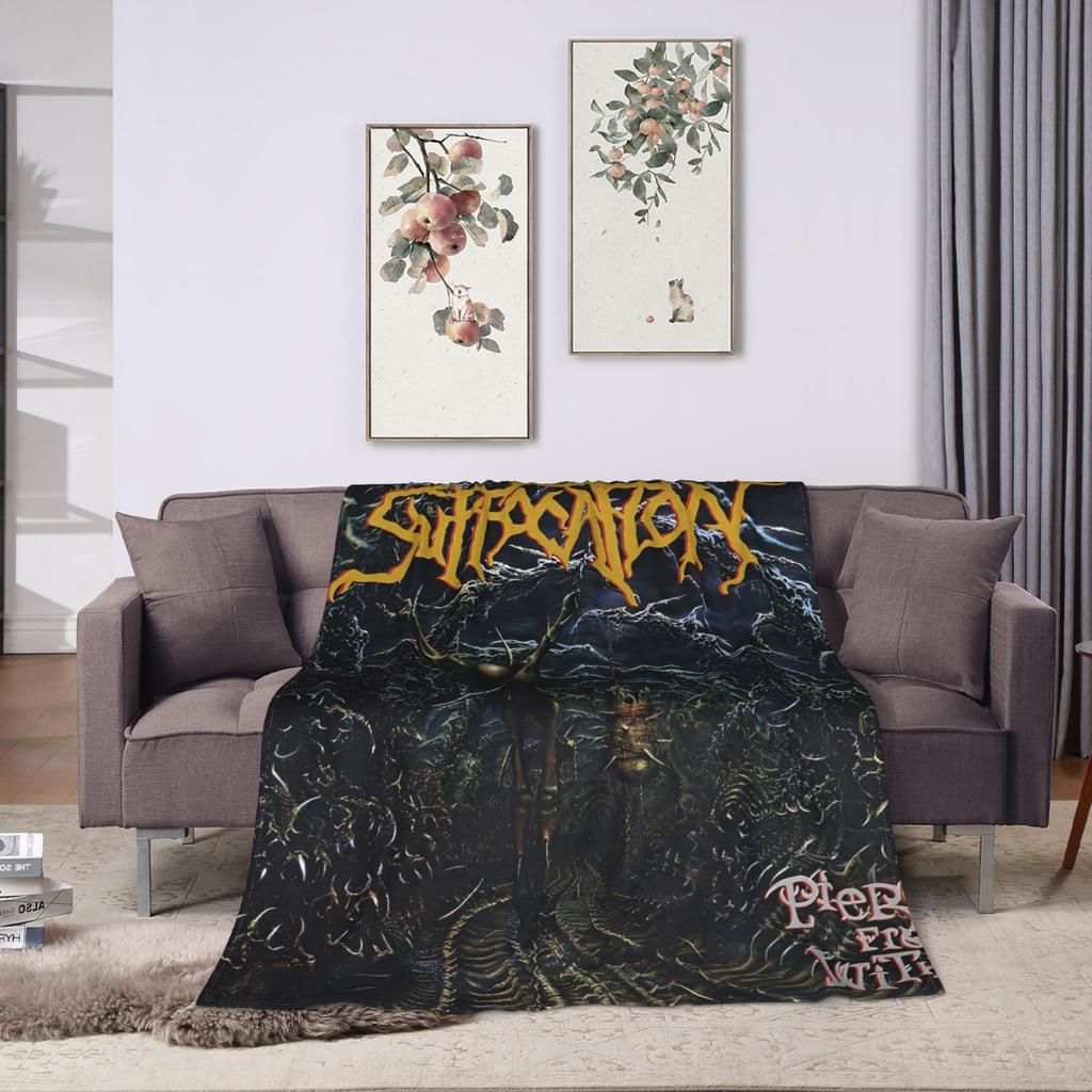 Suffocations Band Blanket Travel Office Flannel Throw Blanket For Bedroom Warm Custom Quality Bedspread Gift