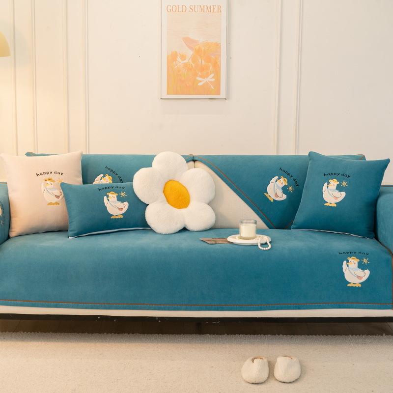 Chenier Cartoon Sofa Cushion Universal In All Seasons  New Straight Row Seat Cushion Non-Slip Sofa Cover Cover Cloth Towel