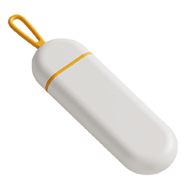 

Pills Tablets Dispenser Travel Friendly Medication Organizer Medicine Holder Box 1 помаранчевий/білий