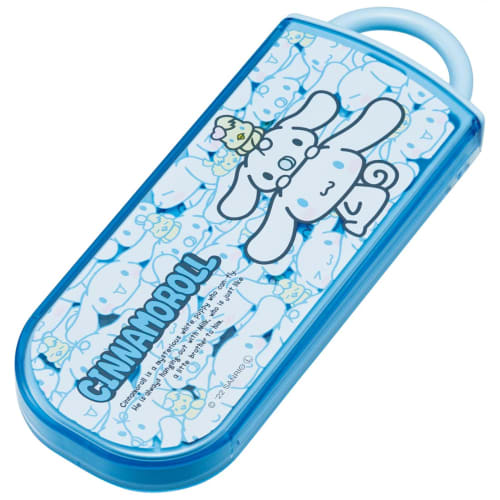 Skater Trio Set Chopsticks Spoon Fork Cinnamoroll Ushiro Shiro Sanrio Children's Antibacterial Made In Japan TACC2AG-A