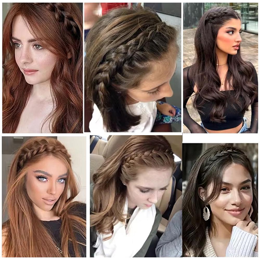 Žáruvzdorná pletená čelenka v korejském stylu pro každodenní nošení žen