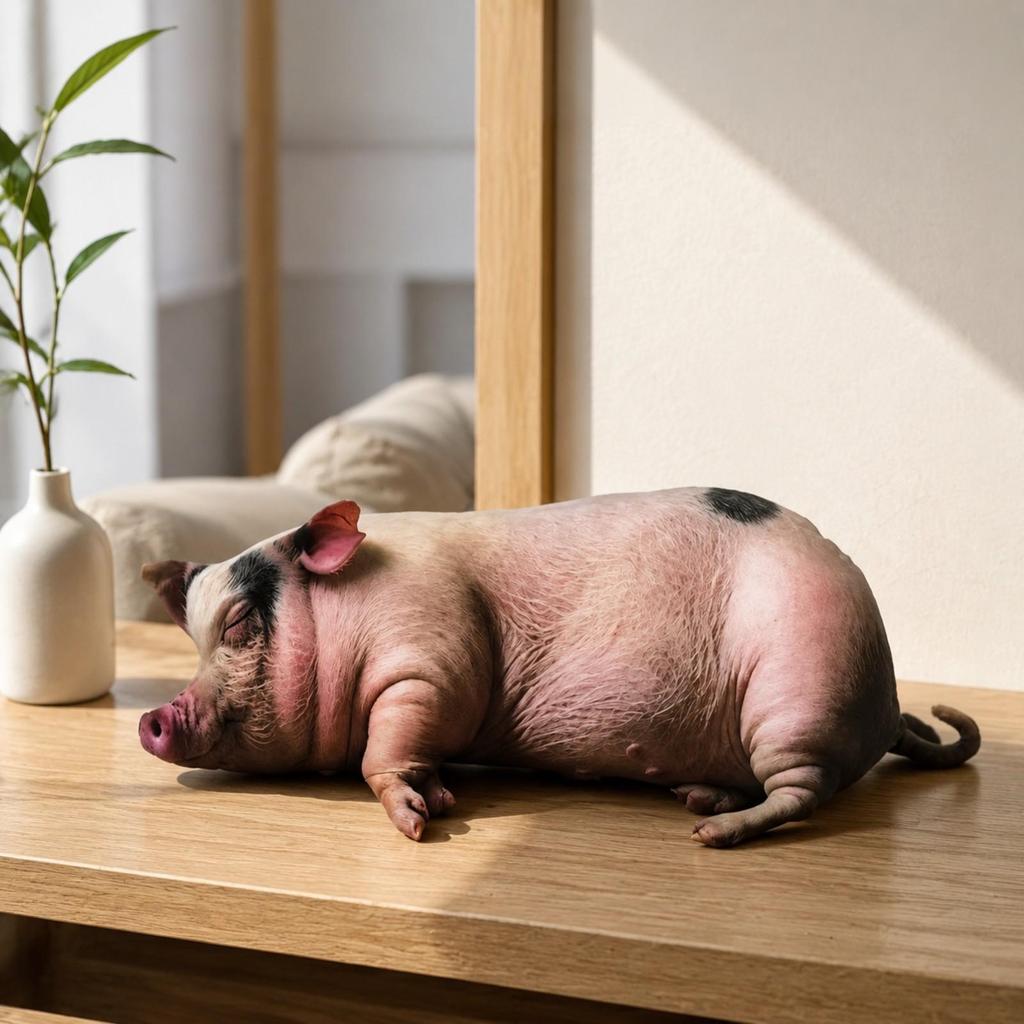 Cartoon Pig Stuffed Animal Cuddly Soft Toy Huggable for Imaginative Play