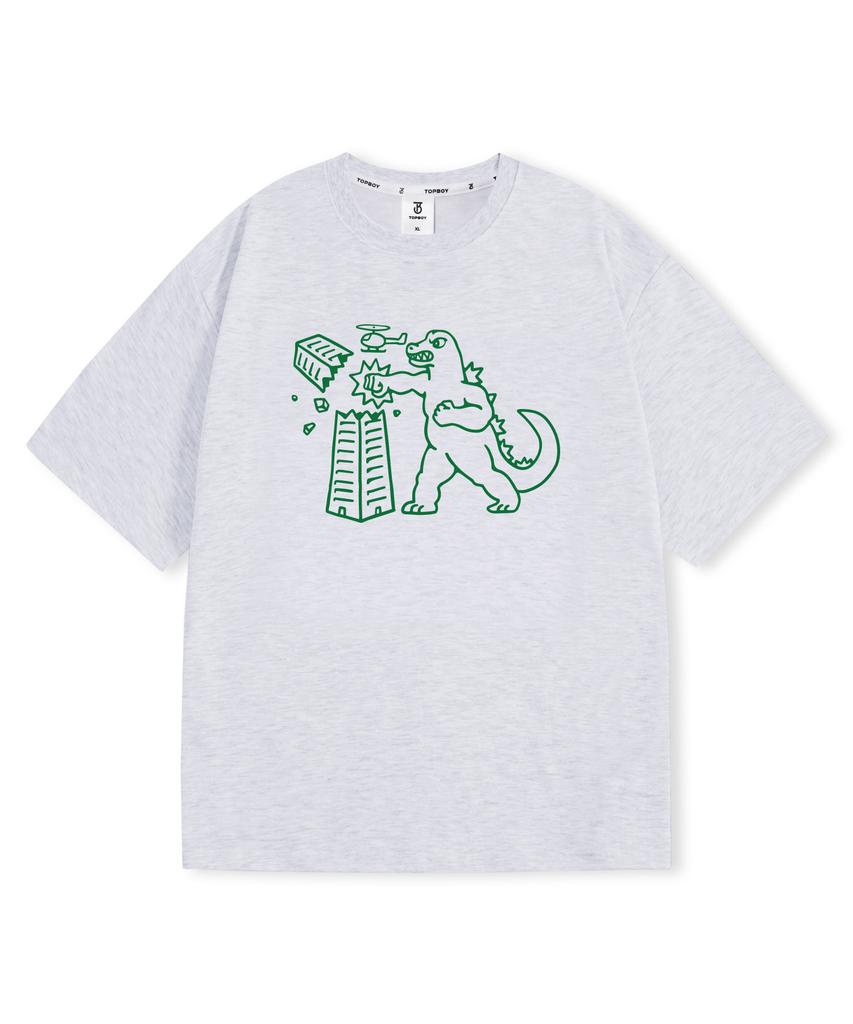 Top Boy Giant Beast Oversized Short Sleeve T-Shirt (Type B)