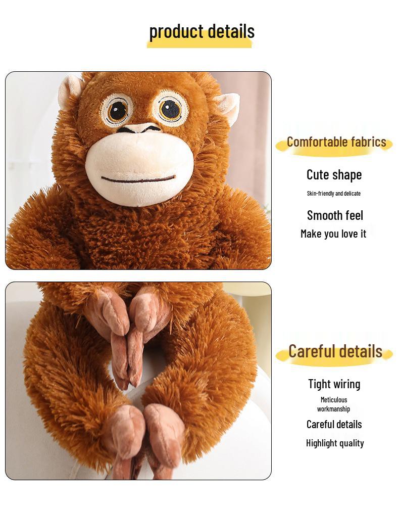 Plush Monkey Doll Curtain Tieback - Adorable Gift and Decorative Toy