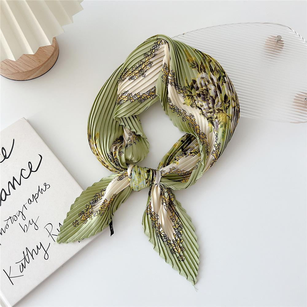 70cm Fold Square Scarf Women Spring Summer Fashion Bandanas Bag Hat Head Hair Shawl Wraps