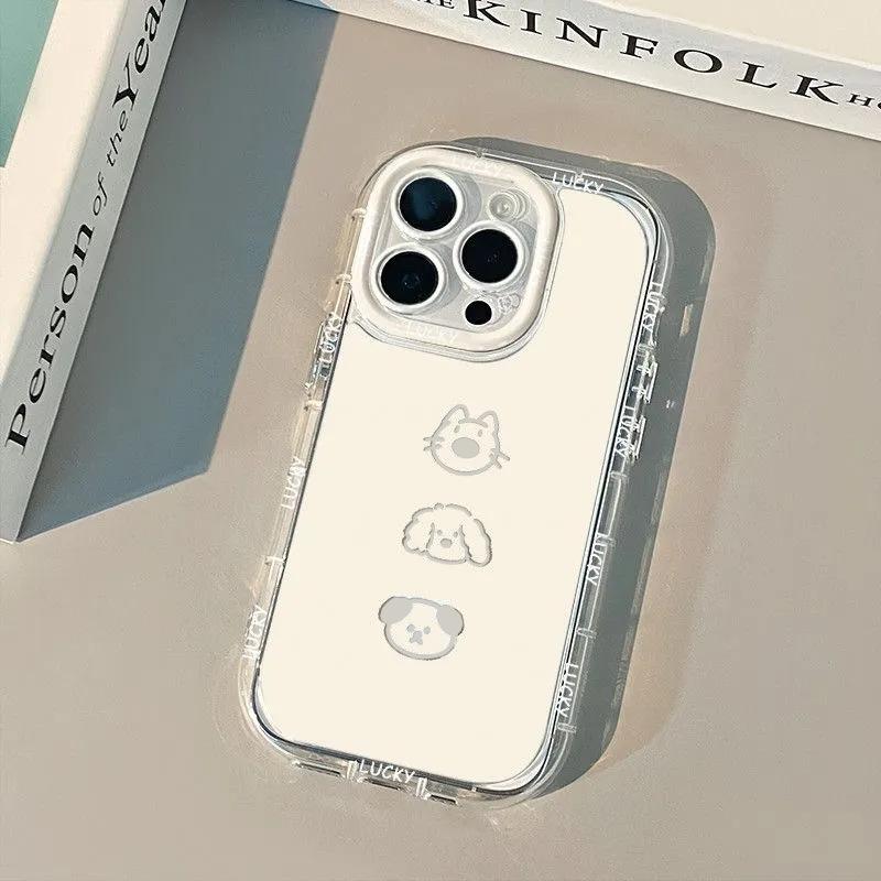 Cartoon puppy for iPhone17ProMax mobile phone case 14 Apple 13 fine hole 12/15 premium 16 soft case