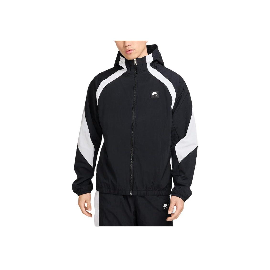 Nike Sportswear Men s Woven Hooded Track Jacket Black HJ0635-010 XL