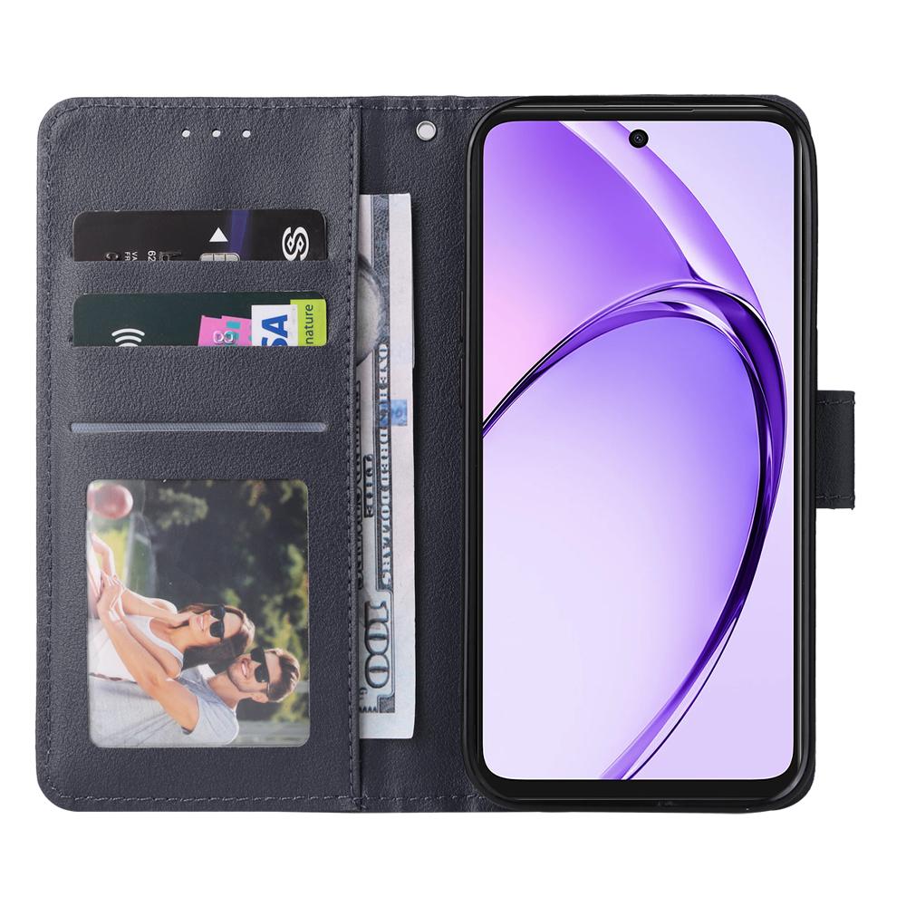 Phone Case For Oppo A5 Pro 5G (Global)/4G (Global)/A5 Energy 5G (China) , Wallet Stand View PU Leather Cover with Wrist Strap