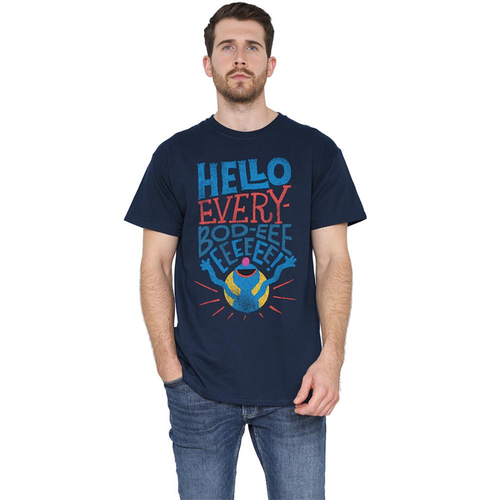 Sesame Street Unisex Adult Hello Everybody Grover T-Shirt