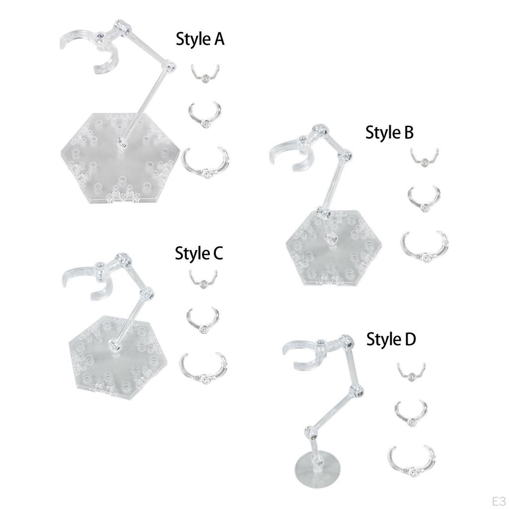 Acrylic Assembly Action Figure Stand Base for 1/144 Doll Models Toy Professional Easily Install