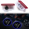 CRY1 2Pcs Car Door Welcome Light Led HD Projector Lamp Stickers For Mercedes Benz GLE GLC A B C E Class W176 W246 W205 W213 AMG
