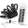MAVEEK Strong Magnetic Clips, Anti-Loss, Cutout Design, New Magnetic Silicone Cable Clips, Tighten Cable Ties, Multi-Purpose Cord Clips for Cars,