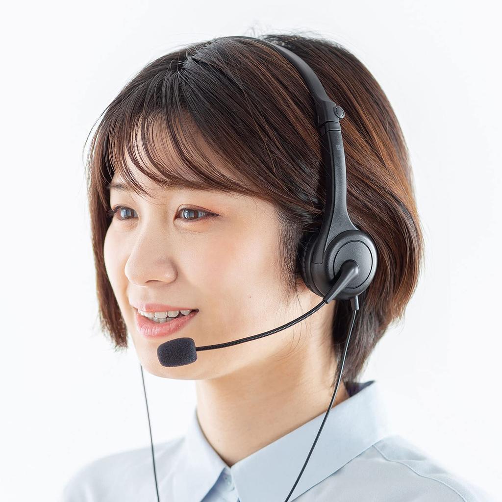 Sanwa Supply Compatible Headset 4-pole MM-HS407BK