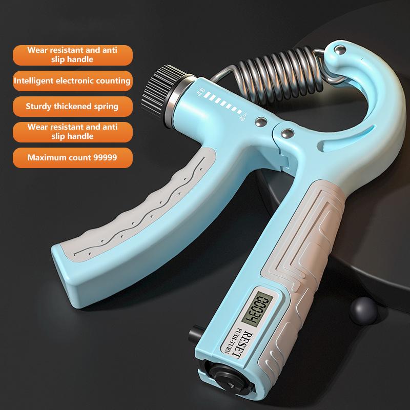 Adjustable Resistance Counting Hand Grip Strengthener  Hand Strength Punching Power for Boxing Recovery Martial Arts Training