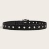 Cintura in Pelle alla Moda con Borchie a Stella Uniche per Giovani Adulti Versatile di Alta Gamma Punk- Chiusura a Spilla Cintura Casual da Donna