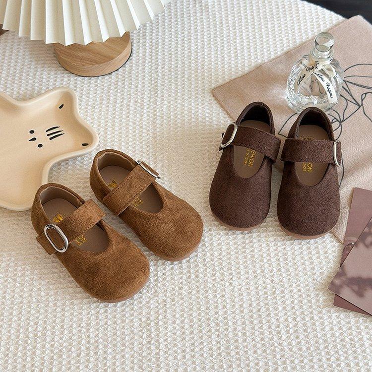 Girls Shoes 2025 New Autumn Children's Princess Shoes Girls Soft-soled Small Leather Shoes Korean Version of Birken Doudou Single Shoes