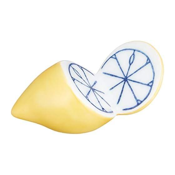 Arita Ware Chopstick Rest, Nishiki Lemon