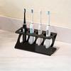 Modern 3D Printed Toothbrush Stand Organizers For Electric Brushes And Mouth Care Products In Delicate Black Or White