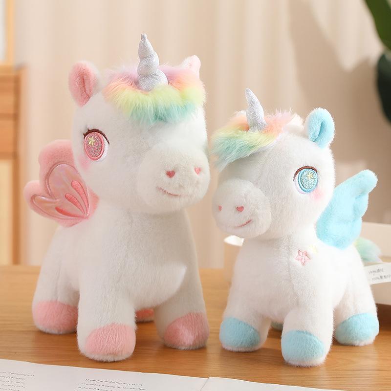 Girl Heart Dream Unicorn Doll Plush Toy Pegasus Doll Children Soothing Rag Doll Girl Birthday Gift