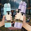 1 ud. Linda Oveja Cordero Animal de Granja Estampado 750ml Color Plástico Botella de Agua Deportiva A prueba de Fugas Tapa con Pitorro abatible Adecuada para Deportes Oficina Uso en Casa