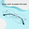 Cyxus Blue Light Blocking Glasses for Kids, Anti-Reflective, UV Protection, Lightweight Design, Cute for Boys and Girls, 6023 (Silver)