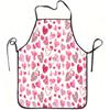 1 Valentine's Day Heart-designed Apron, Sturdy and Durable with Easy Cleaning, Adjustable Waist, Made of Polyester, Suitable for Cooking, Gardening, F
