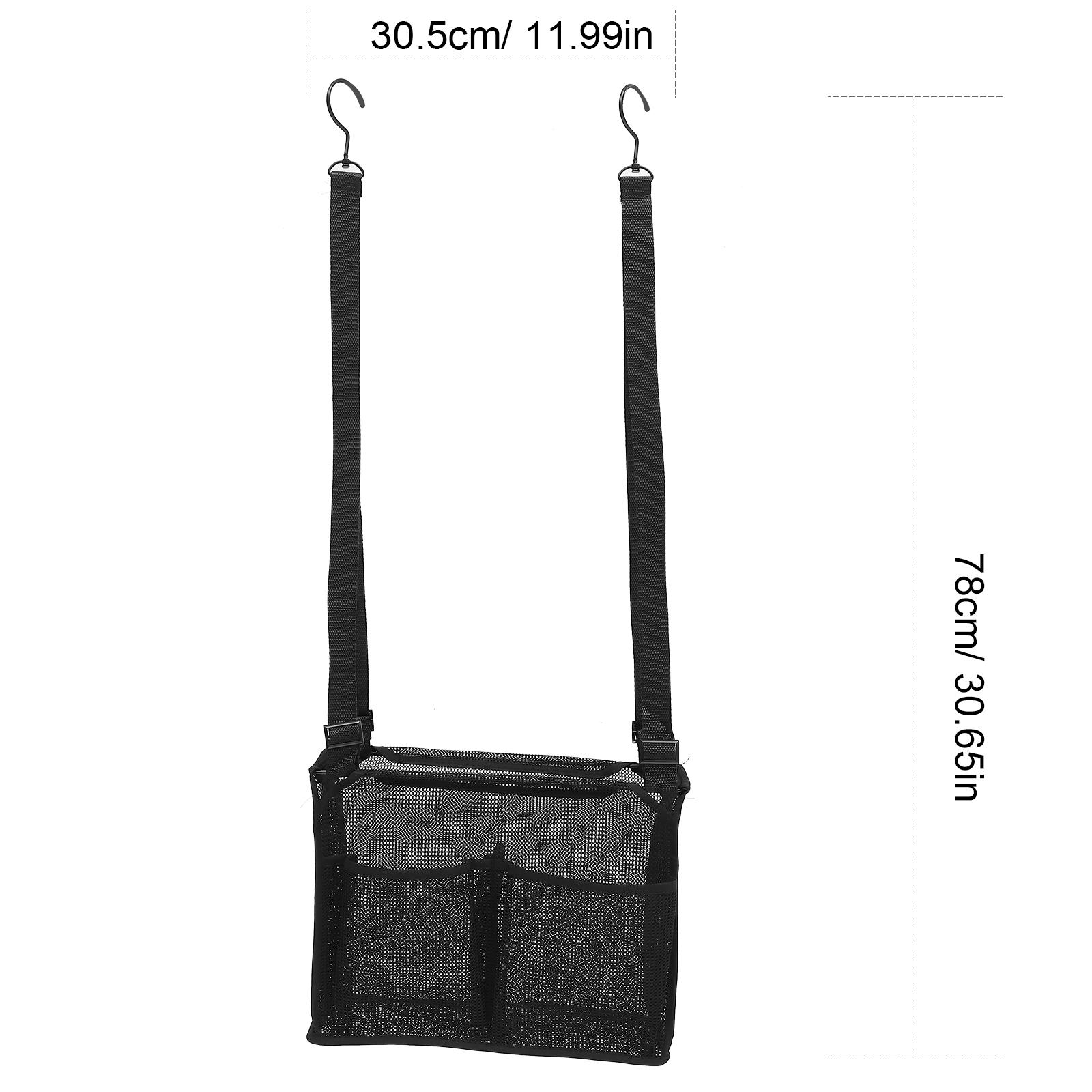 Bathroom Hanging Organizer Mesh Basket Multi-Grid Storage Container Draining Basket for Sundries Makeup Bathroom Kitchen Bedroom чёрный 1090₽