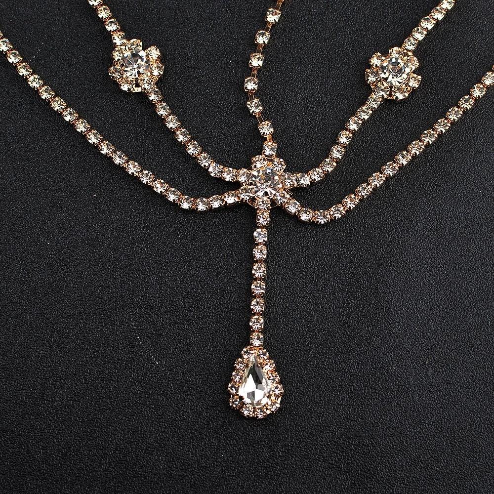 Rhinestone Head Jewelry Teardrop Headband Bohemian Tiara Party