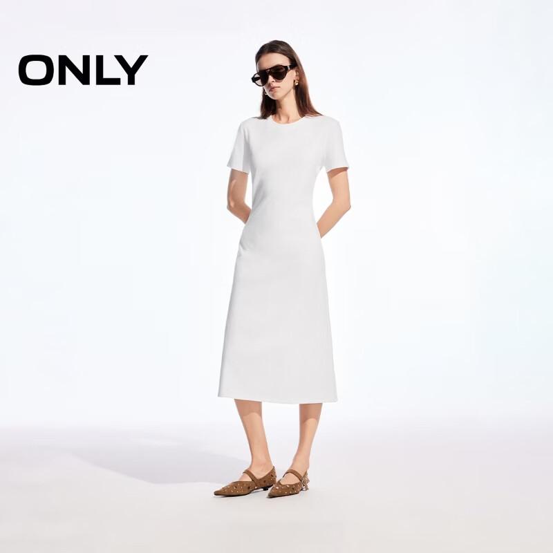 ONLY 2026 Spring Cotton-Feel Back Pleated Long Dress XS