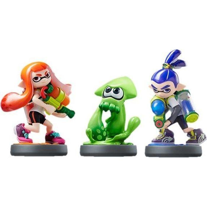 Nintendo Amiibo Inkling Girl - Squid - Boy Splatoon Kit De Personnages Supplémentaires De Jeu Vidéo Pour New Nintendo 3DS, New…