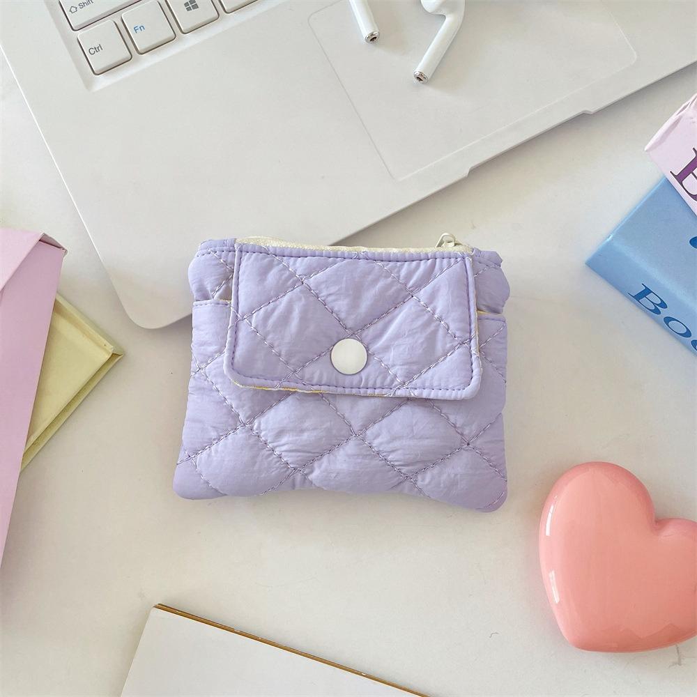 Cute Mini Coin Purse Simple Zipper Kid Storage Pouch Money Pocket Solid Color Coin Key Bag Women Men Cute Wallet Mini Purse