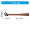 Thumb Hammer Decorative Hammer Stainless Steel Solid Head Wooden Handle Collectible Art for Gardening Camping