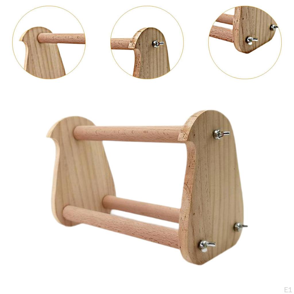 Bidýlko pro výcvik ptáků, hračka, dřevěná větev pro andulky, ary, papoušíky hrdličky