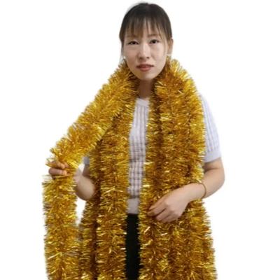 Christmas Tinsel Garland Shiny Hanging Garland Ornaments 5-meter for Christmas Tree Party Supplies Indoor and Outdoor Decoration
