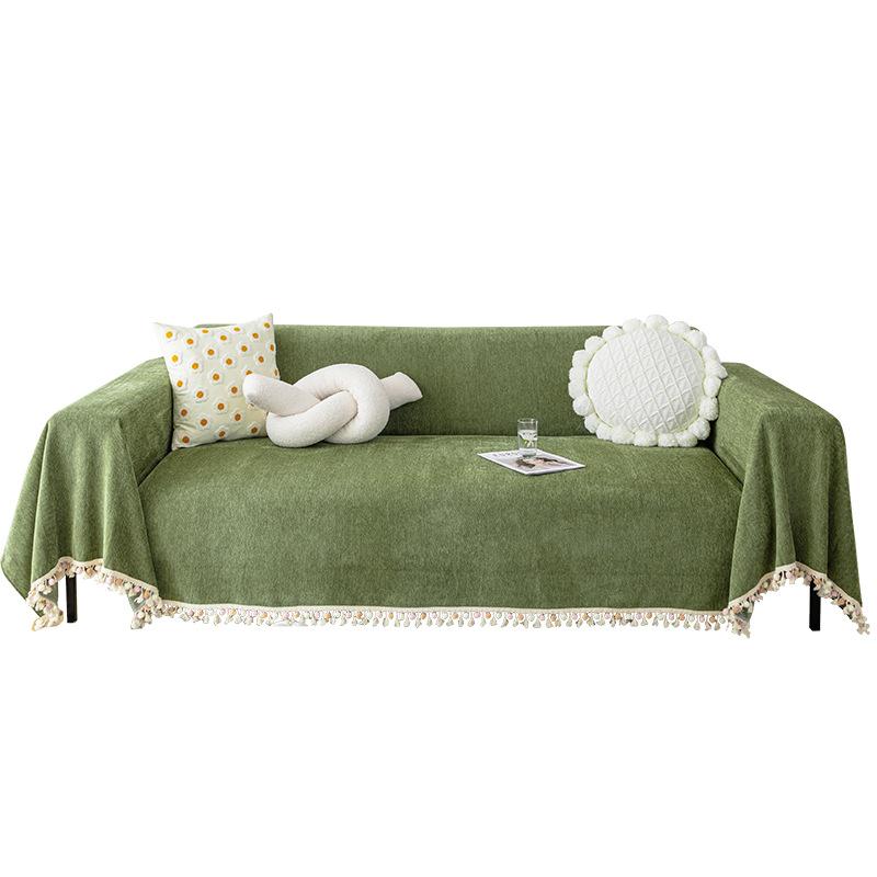 Chenille Sofa Cover Towel Four Seasons Universal Waterproof Non-Slip Sofa Cover Anti-Scratching Cloth Cushion Dust Cover