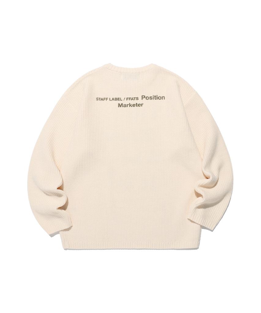 NICEGHOSTCLUB Ffats Position Knit_Ivory(Ng2Efuk611A)