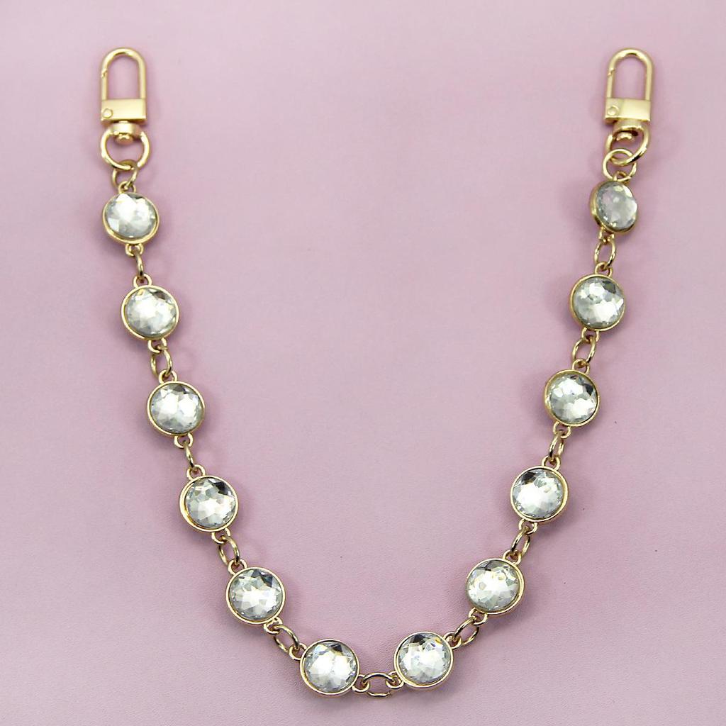 Elegant Rhinestone Crystal Handbag Chain - Luxurious European & American Fashion