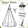 Bird Feeder Tray with Adjustable Hoop, Diameter 40.5cm for Outdoor Use