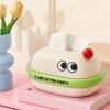 Creative Cartoon Tissue Box Built in Spring Big Eye Desktop Paper Towel Dispenser Reusable Napkin Dispenser Napkin Storage Case